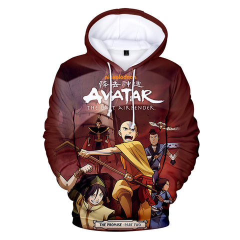 Image of Avatar the Last Airbender Hooded Sweatshirt - Anime 3D Printed Hoodies