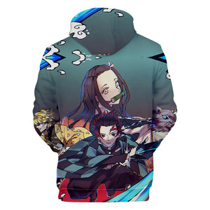 Anime Demon Slayer Hoodies - Kamado Nezuko 3D Printed Streetwear