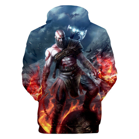Image of Game God Of War 3D Print Hoodies - Fashion Sweatshirt Pullover
