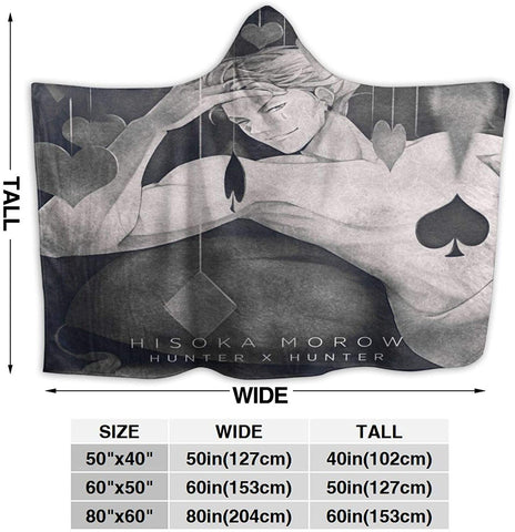 Image of H-unter X H-unter Manga HXH Hisoka 3D Printed Hooded Blanket