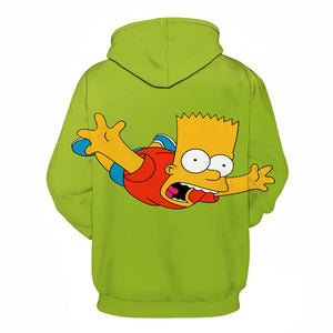 Homer Simpson and His Son 3D Printed Hoodies Sweatshirts