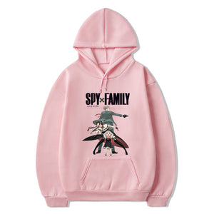 Japanese Anime Spy X Family Hoodies Pullover Hooded Casual Sweatshirt