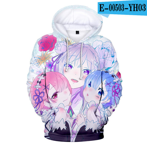 Image of Re: Life In A Different World From Zero 3D Hoodies Sweatshirt Pullover