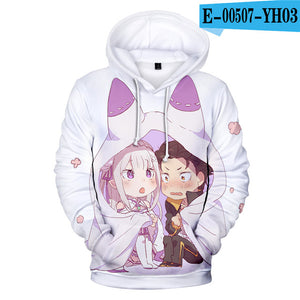 Re: Life In A Different World From Zero 3D Hoodies Sweatshirt Pullover