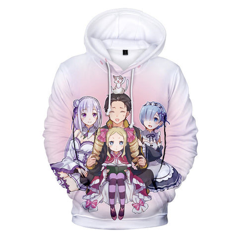 Image of Re: Life In A Different World From Zero 3D Hoodies Sweatshirt Pullover