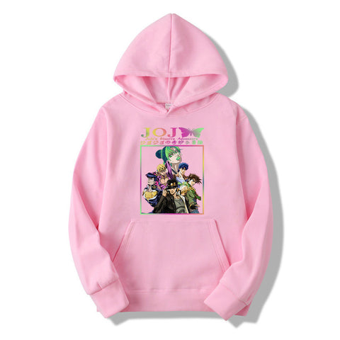 Image of Hot Anime Jojo Bizarre Adventure Cool Hoodie Loose Sweatshirt