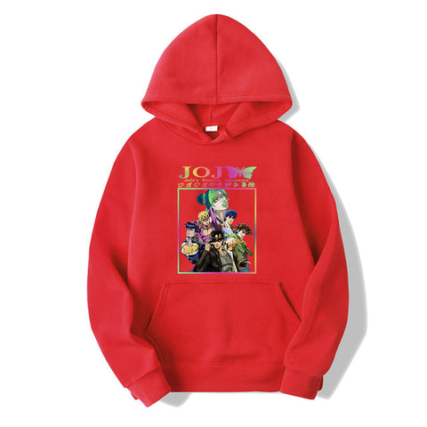 Image of Hot Anime Jojo Bizarre Adventure Cool Hoodie Loose Sweatshirt