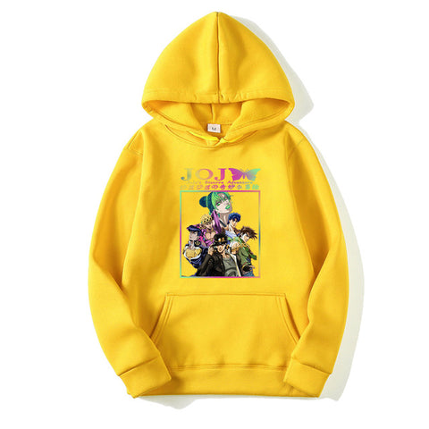 Image of Hot Anime Jojo Bizarre Adventure Cool Hoodie Loose Sweatshirt