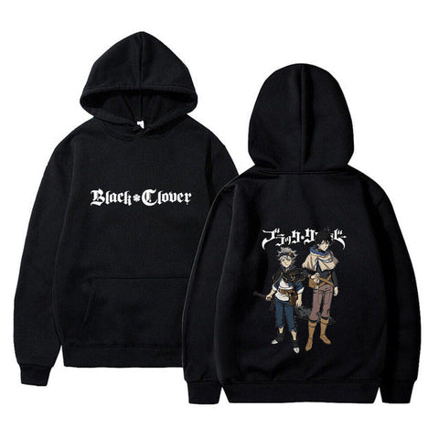 Image of Black Clover Yuno Grinbellor Asta Print Hoodie Autumn Sweatshirt Long Sleeve Pullovers