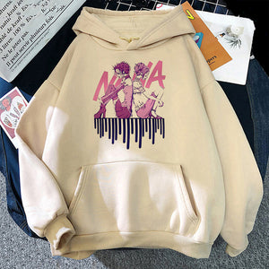 Japanese Anime Nana Osaki Hoodies Cartoon Hip Hop Nana Graphic Streetwear Unisex Fashion Sweatshirts