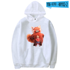 Movie Turning Red Unisex Hooded Sweatshirts Streetwear Hoodies