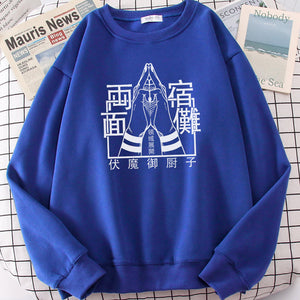 Hot Sale Ryomen Sukuna Comfortable Casual Tops Anime Jujutsu Kaisen Print Hoodie