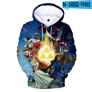 Game Hyrule Warriors : Age of Calamity 3D Print Hoodies