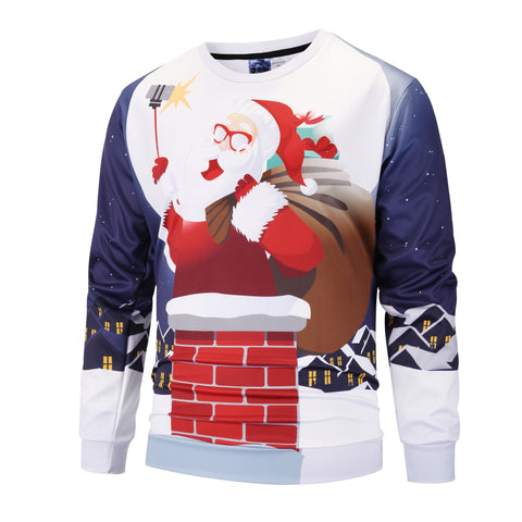 Image of Christmas Sweatshirts - Super Cute Selfie Santa Icon 3D Sweatshirt