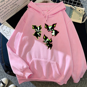 Jojo's Bizarre Adventure Hoodies Aesthetic Clothes Iggy Print Sweatshirt Anime Hoodies