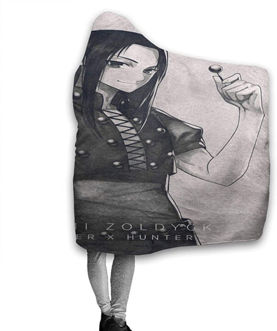 Image of H-unter X H-unter Manga HXH Illumi Zoldyck 3D Printed Hooded Blanket