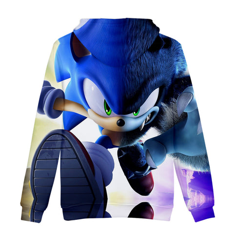 Image of Sonic Mania Hoodie —— Half Fur Sonic Hoodie