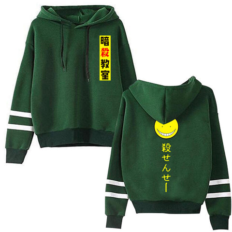 Image of Japan Anime Assassination Classroom Print Hoodies Akabane Karma Streetwear Pullover Sweatshirt