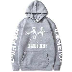 Japan Anime Cowboy Bebop Long Sleeve Hoodies Manga Spike Spiegel Brother Unisex Oversized Sweatshirts