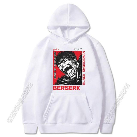 Image of Japanese Anime Dark Berserk Guts Hoodie Hooded Sweatshirt