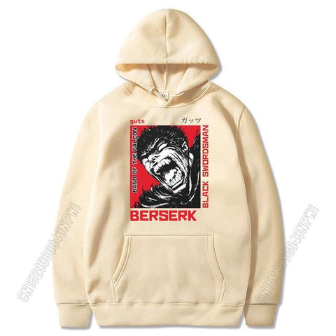 Image of Japanese Anime Dark Berserk Guts Hoodie Hooded Sweatshirt