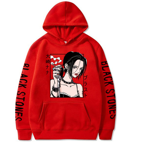 Image of Japanese Anime Hoodie Nana Osaki Print Pullovers Tops Male and Female