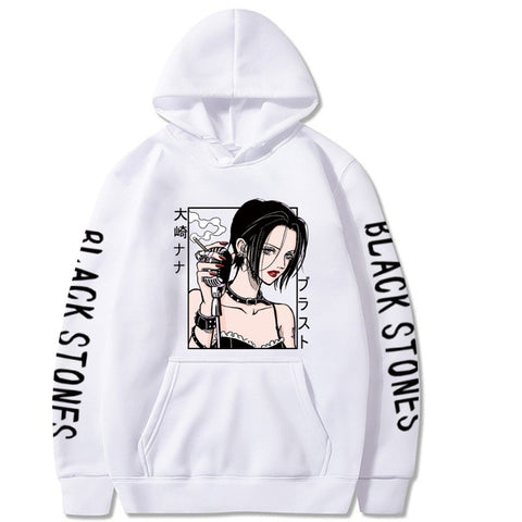 Image of Japanese Anime Hoodie Nana Osaki Print Pullovers Tops Male and Female