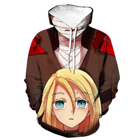 Image of Anime Angels Of Death Hoodies - 3D Print Hooded Sweatshirt Pullover