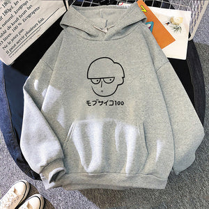 Japanese Anime Mob Psycho 100 Kawaii Mob Hoodies Harajuku Printed Fashion Oversized Sweatshirts