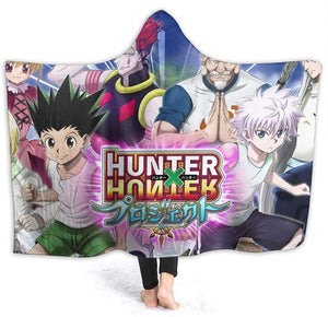 Anime Hooded Blanket - Hunter×Hunter Stylish Anti-Pilling Flannel Blankets