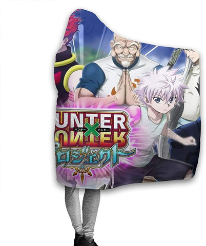 Image of Anime Hooded Blanket - Hunter×Hunter Stylish Anti-Pilling Flannel Blankets