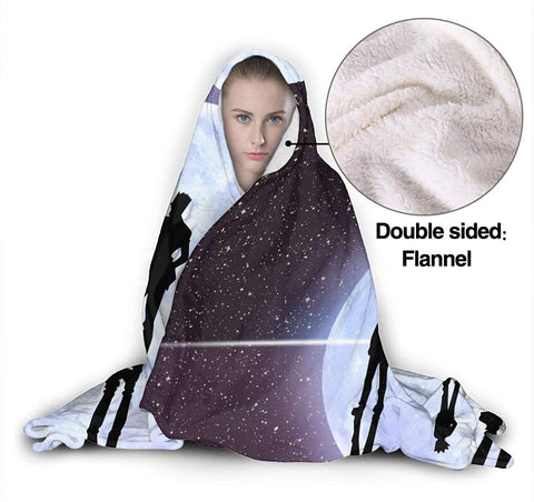 Image of Anti-Pilling Stylish Hooded Blanket - Hunter×Hunter Flannel Blankets