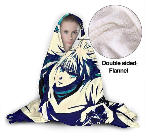 Image of Anti-Pilling Flannel Hooded Blanket - Hunter×Hunter Blankets