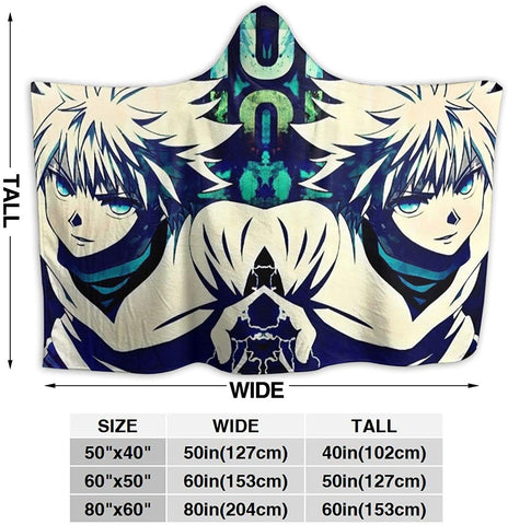 Image of Anti-Pilling Flannel Hooded Blanket - Hunter×Hunter Blankets