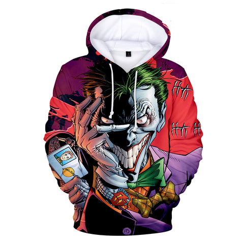 Image of Suicide Squad Hoodies - Joker Series Terror Joker Icon Unisex 3D Hoodie