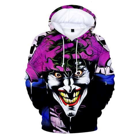 Image of Suicide Squad Hoodies - Joker Series Evil Joker Unisex 3D Hoodie