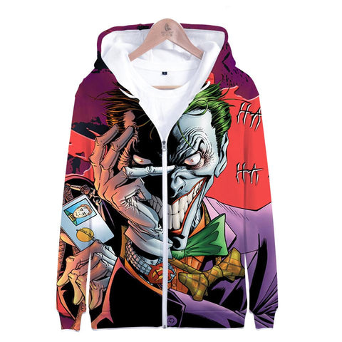 Image of Suicide Squad Hoodies - Joker Series Terror Joker Icon Unisex 3D Hoodie