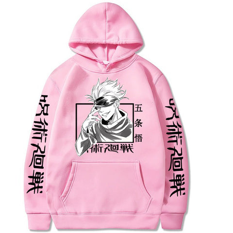 Image of Jujutsu Kaisen Hoodie Gojo Satoru Hip Hop Anime Pullovers Top