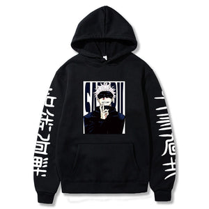 Jujutsu Kaisen Anime Hoodies Satoru Gojo Graphic Sweatshirts