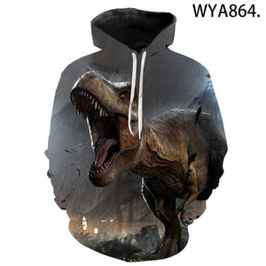 Movie Jurassic Park Hoodies Sweatshirts - 3D Printed Casual Hooded Streetwear