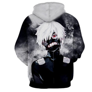 Tokyo Ghoul Excision One-Eyed Kaneki 3D Printed Hoodie