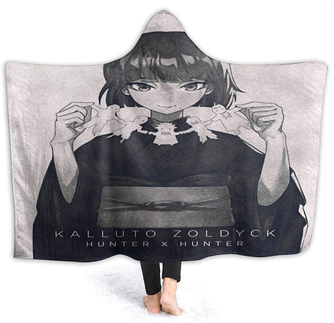 Image of H-unter X H-unter Manga HXH Kalluto Zoldyck 3D Printed Hooded Blanket