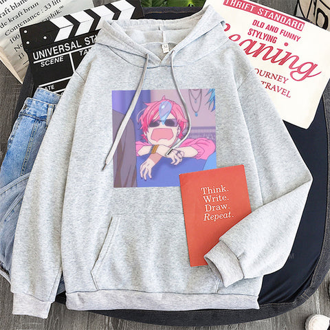 Image of Anime Ayato Yuri Yarichin Bitch Club Hoodies Fashion Manga Casual Long Sleeve Sweatshirt