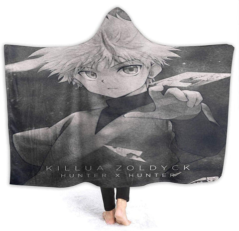 Image of H-unter X H-unter Manga HXH Killua 3D Printed Hooded Blanket