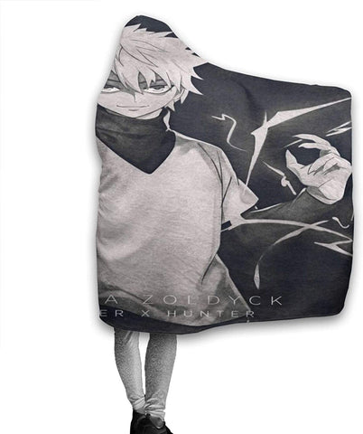 Image of H-unter X H-unter Manga HXH Killua Zoldyck 3D Printed Hooded Blanket