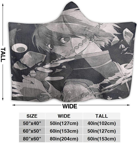 Image of H-unter X H-unter Manga HXH Kurapika 3D Printed Hooded Blanket