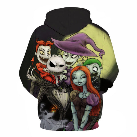 Image of Devil Print Halloween Hoodie Family