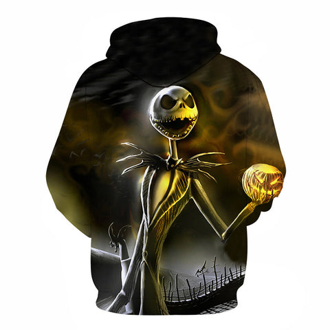 Image of Halloween Jack Skellington Nightmare 3D Printed Hoodie
