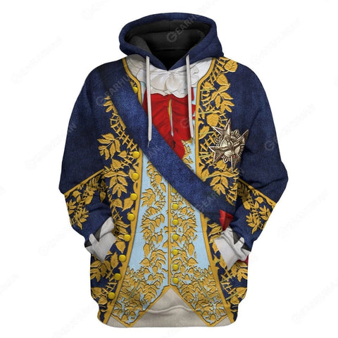 Image of Historical Personage Louis XV 3D Printed Cosplay Hoodie