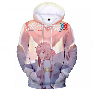 3D Printed Hoodies - Anime DARLING in The FRANXX Sweatshirt